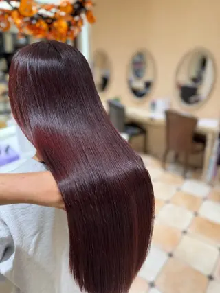 セミロング カラー 透明感カラー🎨 田嶋翔真のヘアスタイル