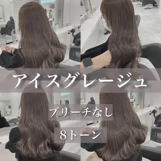 ロング カラー ✨透明感、艶髪ヘア✨ 韓国ヘア特化💖のヘアスタイル