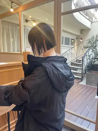 ショート 🪽艶感× hair ｜kazaneのヘアスタイル