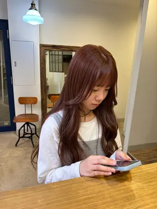 ロング カラー sion karin୨୧˙˳⋆のヘアスタイル