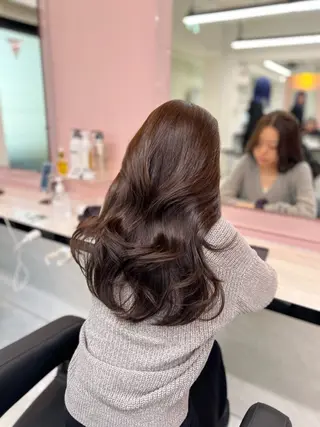 ロング まつパ/ケア ブリーチ/sEnAのヘアスタイル