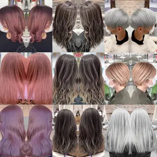 ショート カラー パーマ 縮毛/レイヤー 韓国/橋口のヘアスタイル