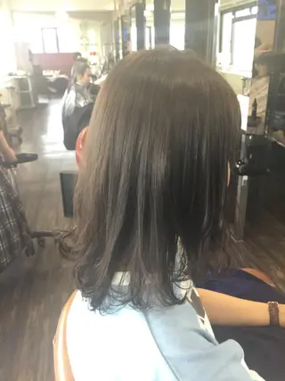 ミディアム カラー ヘアアレンジ 🌿‬ ܸAir 透明感🌱西村知佳のヘアスタイル