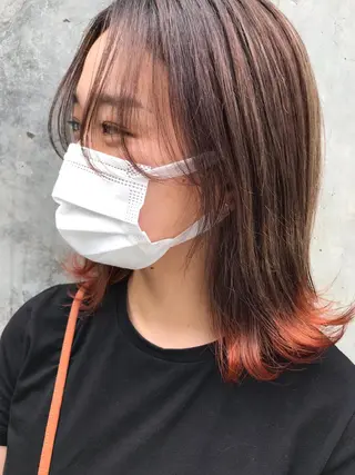 ミディアム カラー 🧸ミルクティー🧸 kousei🧸のヘアスタイル