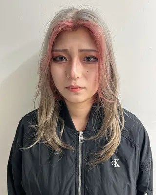 セミロング カラー ケアパーマ/ブリーチ daisukeのヘアスタイル