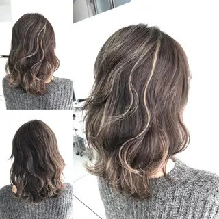 ロング カラー 山本　尚輝 🐶ハイライト🐶のヘアスタイル