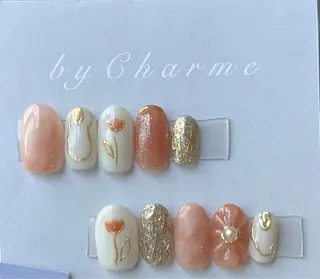 ネイル Ray. ちゅるん系ニュアンスのネイルデザイン