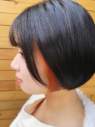 ミディアム カラー 埼玉久喜/ハイトーン デザインカラーRYOのヘアスタイル