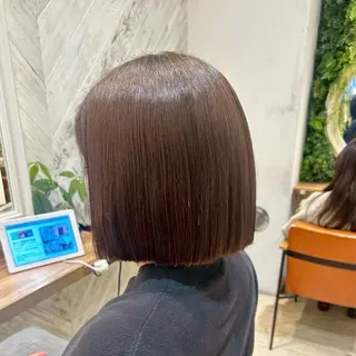 ミディアム ✨髪質改善縮毛矯正 酸性ストレートのヘアスタイル