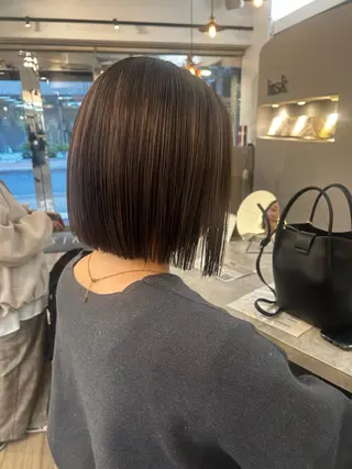 ミディアム カラー 🤍ハイトーン🤍 マツモトミナミ🦋のヘアスタイル