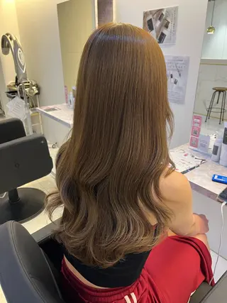 ロング RU10©️所属・透明感カラー/大阪 Rieのヘアスタイル