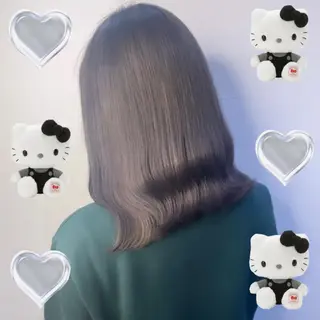 セミロング カラー 韓国ヘア特化 💟 ララア 💟のヘアスタイル