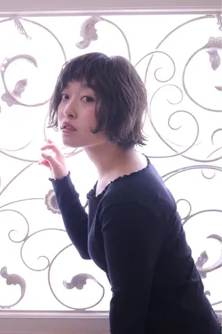 ミディアム カラー パーマ ヘアアレンジ 福元友梨 ディレクター✂️のヘアスタイル