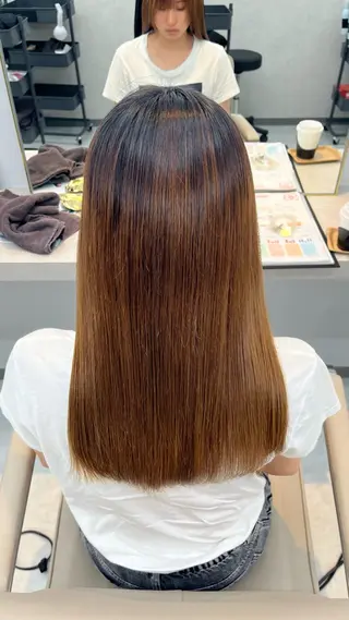 ロング 💋艶髪縮毛/ カラー💋まいのヘアスタイル