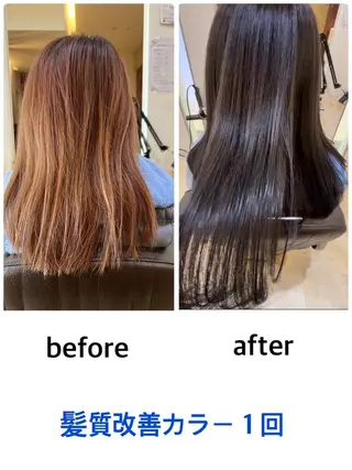 ミディアム カラー 熊谷 はつなのヘアスタイル