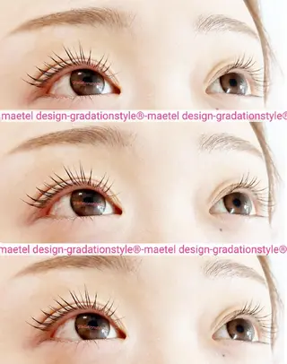 マツエク・マツパ 🎼グラデーション スタイル札幌♫*✧のマツエク・マツパデザイン