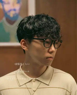 パーマ メンズ タチカワユウキ ／メンズカットのヘアスタイル