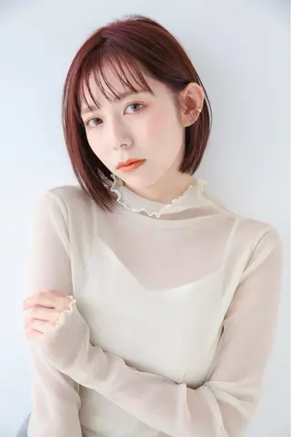 ショート 透明感カラー/ボブ/ 瀬島せりかのヘアスタイル