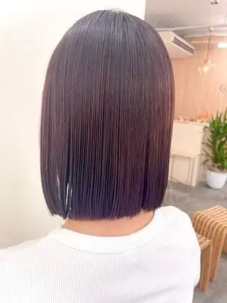 カラー 🍀癒しヘッドスパ付 🍀艶カラー💚真凜のヘアスタイル