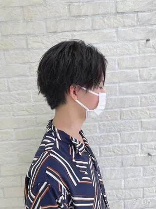 ショート メンズ 🪞髪質改善カラー× レイヤー河村真聖🪞のヘアスタイル