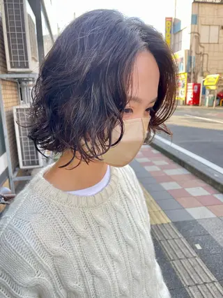 ショート パーマ 小関 仁晴のヘアスタイル