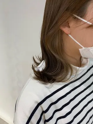 ミディアム GO TODAY SHAiRE SALON 原宿Stella店所属・𓍯柔らかhair 𓍯 yukinoのヘアスタイル