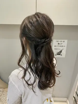 ロング ヘアアレンジ 韓国ヘア🍒渡辺 咲🍒のヘアスタイル