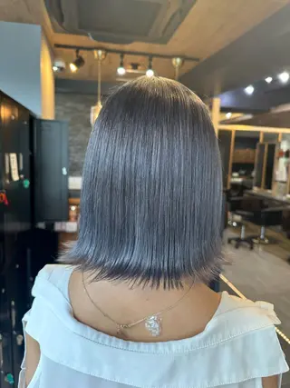 ショート 横浜Lapisあゆみ 艶髪/シールエクステのヘアスタイル