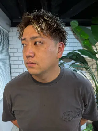 カラー パーマ メンズ men's salon NOA solte.所属・NOA solte. 本間さつきのヘアスタイル