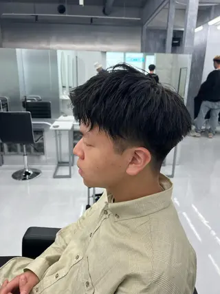 ショート カラー メンズ 👑垢抜け韓国ヘア ハッシュカット唯澄のヘアスタイル