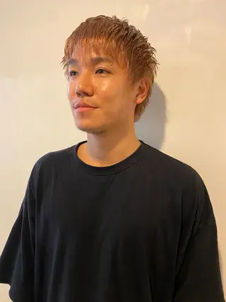 カラー メンズ 酸性ストレート/ 髪質改善/イソヤトモのヘアスタイル