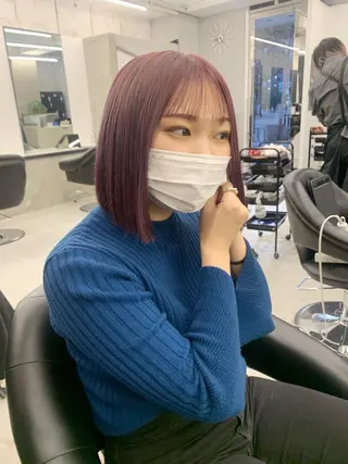 ミディアム カラー kimika🥑 メンズ/髪質改善のヘアスタイル