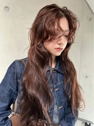 ロング カラー sano rikitoのヘアスタイル