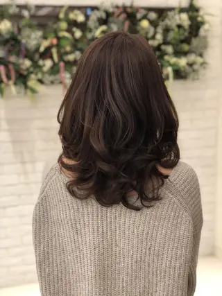 セミロング カラー 🌟Noble 白金台店⭐️のヘアスタイル