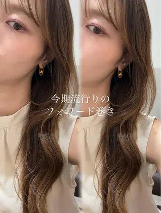 セミロング カラー ヘアアレンジ SALOWIN名古屋本山所属・名古屋/本山髪質改善 NANA❤️のヘアスタイル