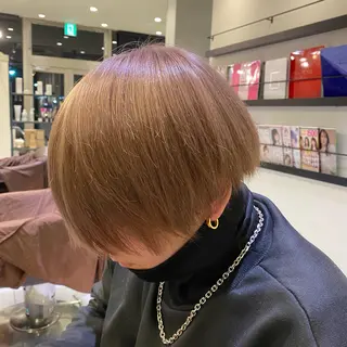ショート カラー メンズ 野老 海音のヘアスタイル