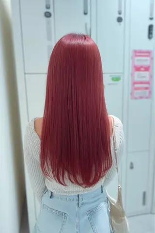 カラー 💕暖色カラー /ピンク/あゆり💕のヘアスタイル