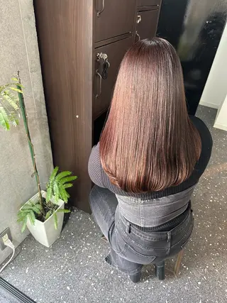 ロング カラー 髪質改善⭐️縮毛矯正 吉祥寺⭐️Rinaのヘアスタイル