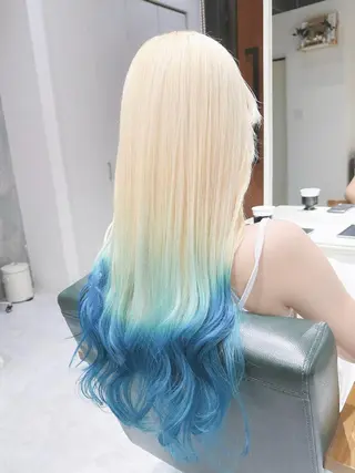 ロング ヘアアレンジ カラー Days 透明感カラーのヘアスタイル