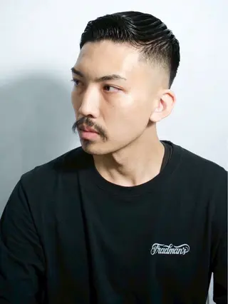 ショート ヘアアレンジ メンズ ヒロ銀座　バーバーショップ秋葉原所属・グェンティ ホアのヘアスタイル