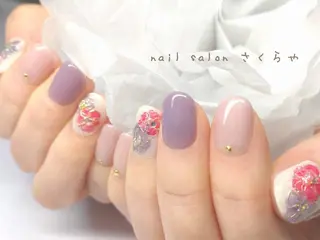 ネイル さくらや❤ パラジェル使用のネイルデザイン