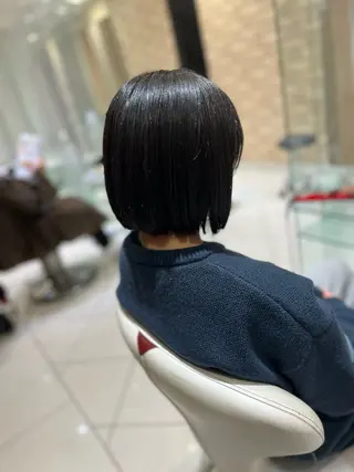 ミディアム カラー ボブ/ハイトーン髪質 改善/越谷✨クラモチのヘアスタイル