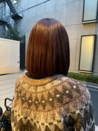 ミディアム カラー ツヤ美髪💐 髪質改善/高山愛来のヘアスタイル