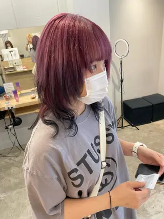 セミロング SAEKI【ior 】北千住店ブリーチのヘアスタイル