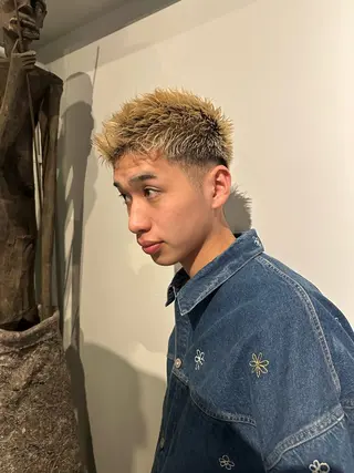 メンズ sho メンズカット　パーマのヘアスタイル