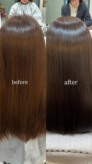 ロング カラー 🖤ほのか/ツヤ髪 /髪質改善/縮毛矯正のヘアスタイル