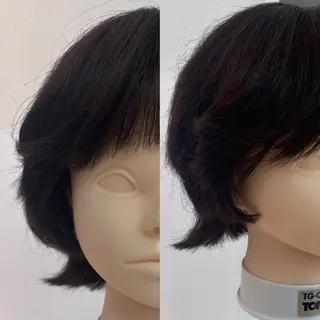 ミディアム パーマ リコ🪐パーマ モデル募集のヘアスタイル
