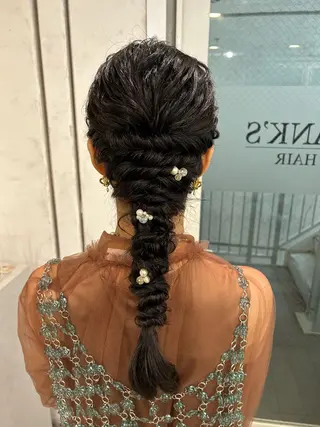 ロング ヘアアレンジ 透明感カラー・ 髪質改善🩵イケダのヘアスタイル