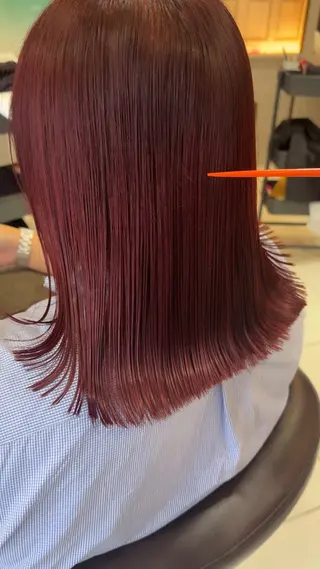 セミロング カラー beaute錦糸町 🦖⋆͛yuka💚のヘアスタイル