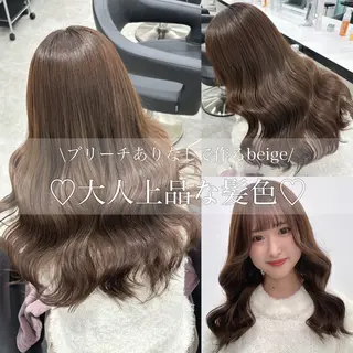 カラー Wカラー/暖色/べ ージュりく©︎🐝のヘアスタイル